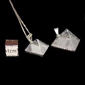 Cristal de Roche Pyramide Pendentif