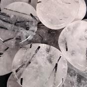 Cristal Tourmaline Pierre Plate