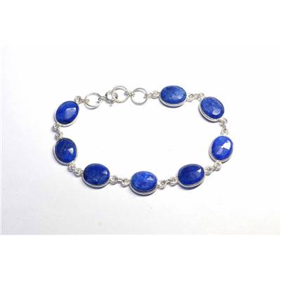 Sillimanite Bleue Bracelet Argent 925