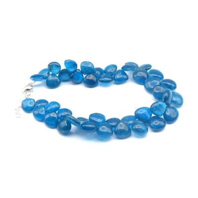 Création Pétales Apatite Bleue Bracelet 13679