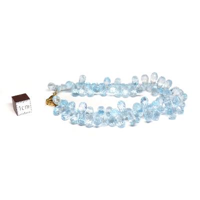 Création Pétales Aigue marine Bracelet 15299