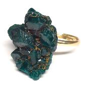 Dioptase Bague en métal 2013