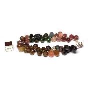 Tourmaline Multicolore bracelet pétale 2434