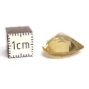 Citrine Naturelle Pierre Taillée en coeur 2533