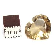 Citrine Naturelle Pierre Taillée en coeur 2534