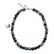 Agate Mousse Collier Roulé