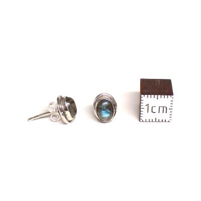 Labradorite Boucles d'Oreilles Ovale Choix n°1 BO2A