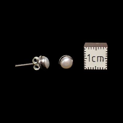 Perles de rivières Boucles d'Oreilles Ronde Choix n°1 BO1A