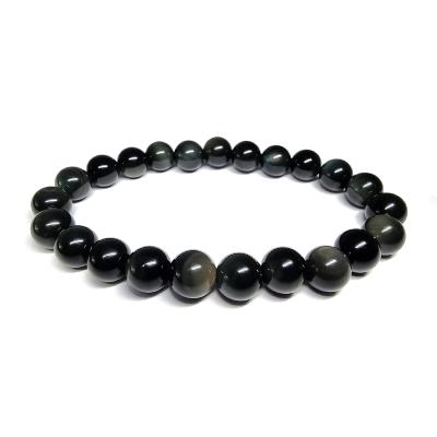 Obsidienne Oeil Celeste Bracelet Boule