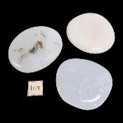 Opale Commune Blanche Pierre Plate