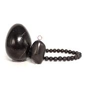 Shungite - Lot Oeuf, Bracelet et pendentif