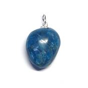 Apatite Bleue Pendentif Pierre Roulée