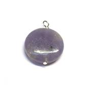 Lepidolite Pendentif Pastille