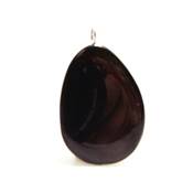 Obsidienne Oeil Celeste Mini Pendentif Pierre Plate