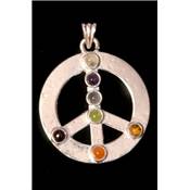 7 Chakras Pendentif Métal Argenté Choix n°15