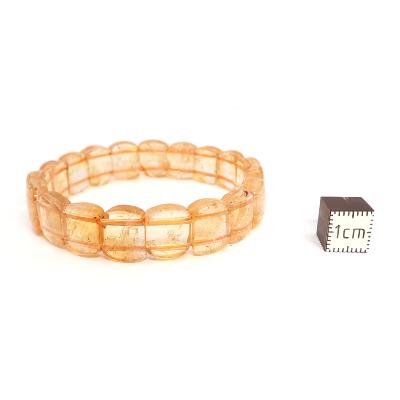 Citrine Chauffée (Améthyste Chauffée) Bracelet Carré 04781