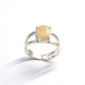 Opale d'Éthiopie Bague 13569 / Taille réglable 