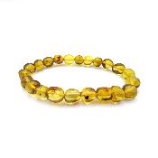 Ambre Verte - Bracelet roulé