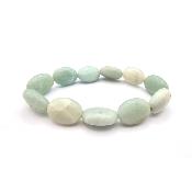 Amazonite du Brésil Bracelet Perles Ovale 