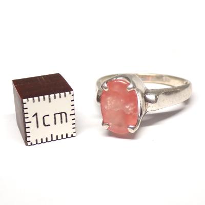 Rhodochrosite Bague en Argent 2394