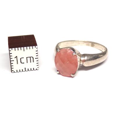 Rhodochrosite Bague en Argent 2395