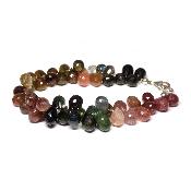 Tourmaline Multicolore bracelet pétale 2434