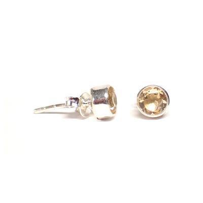 Boucles d'Oreilles Ronde facette BO1B