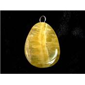 Calcite Orange Mini Pendentif Pierre Plate