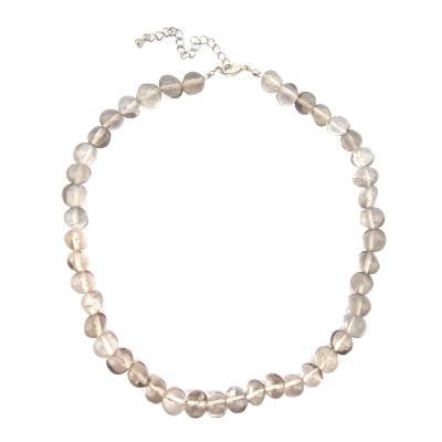 Cristal Fumé Collier Roulé