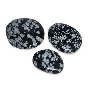 Obsidienne Flocon de Neige Pierre Plate