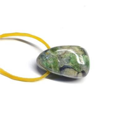 Smaragdite Pendentif Pierre Percée