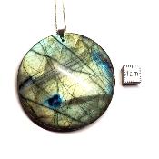 Labradorite pendentif disque 04651