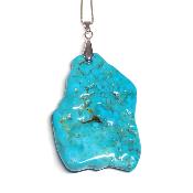 Turquoise de Chine pendentif Plaque 04920