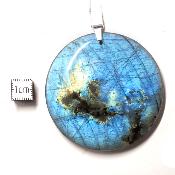 Labradorite pendentif disque 05656