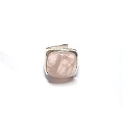 Quartz Rose Bague en Argent 20100 / Taille Réglable
