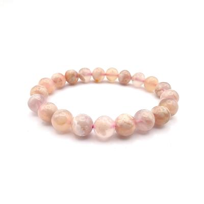 Agate Sakura Bracelet Boule