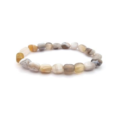 Agate Naturelle Bracelet Roulé