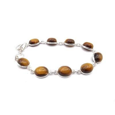 Oeil de tigre Bracelet Argent 925