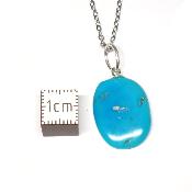 Turquoise Sleeping Beauty Pendentif Pierre Roulée 2193