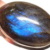 Labradorite Pendentif avec Monture en Argent 2205