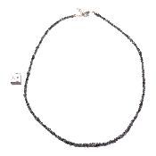Diamant Noir Brut Collier 2241