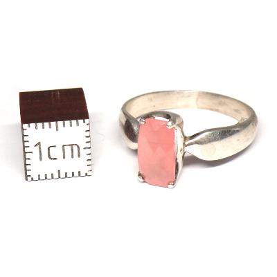 Rhodochrosite Bague en Argent 2388
