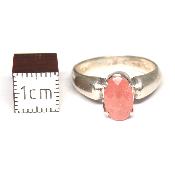 Rhodochrosite Bague en Argent 2392