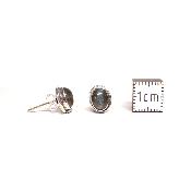 Labradorite Boucles d'Oreilles Ovale Choix n°1 BO2A