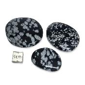 Obsidienne Flocon de Neige Pierre Plate