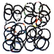 Bracelet de Protection PAR LOT (Obsidienne/Obsidienne Oeil Celeste)