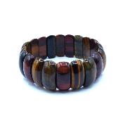 Oeil Mixte (Oeil de Tigre - Taureau (boeuf) - Faucon) Bracelet Forme Ovale Epai