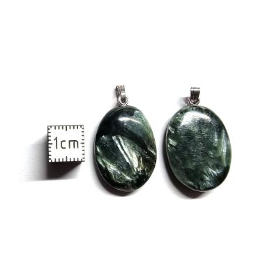 Seraphinite Pendentif Ovale