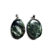 Seraphinite Pendentif Ovale