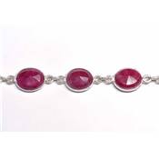 Sillimanite Rouge Bracelet Argent 925